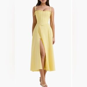 Clarabelle Corset Bodice Pima Cotton Blend Cocktail Dress
HOUSE OF CB